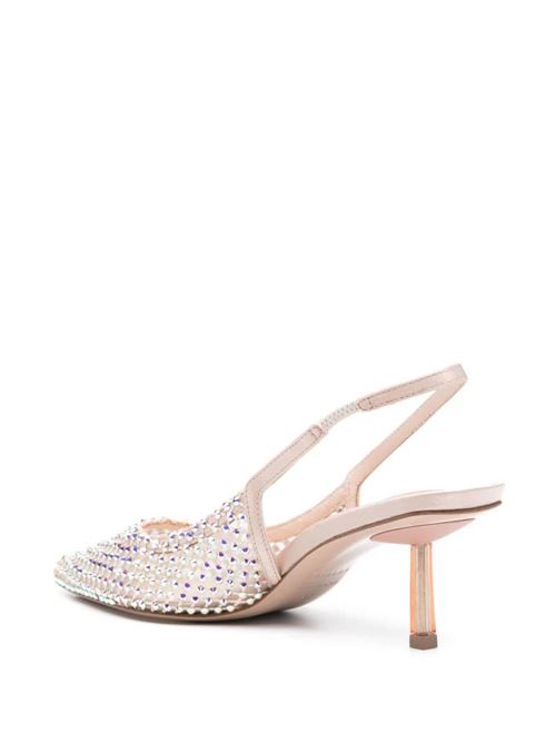 Mesh sandals decorated with crystals Le Silla | 2299U060P1PPSAS158